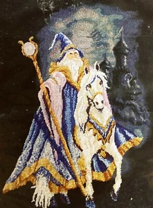 Janlynn Platinum Collection MOONLIGHT WIZARD Counted Cross Stitch Kit **RARE** - Picture 1 of 3