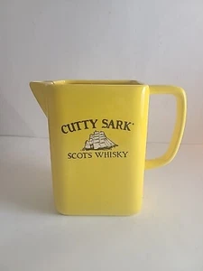 Cutty Sark Scots Whisky Pitcher Bar Jug Yellow Vintage 6"X4"X3" - Picture 1 of 11