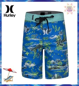 HURLEY BOYS DOODLE ISLE BOARD SHORTS SIZE 20/30 NEW - Picture 1 of 5