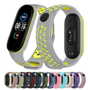 for Xiaomi Mi Band 5 6 3 4 Breathable Soft Silicone Sport Replacement Straps