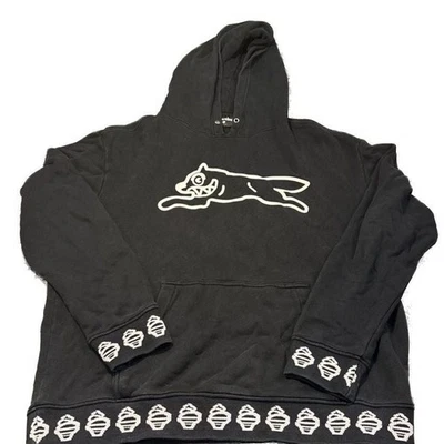 ICECREAM 帆布经典黑色连帽衫重型材料尺寸 L  — 第 1/4 张图片