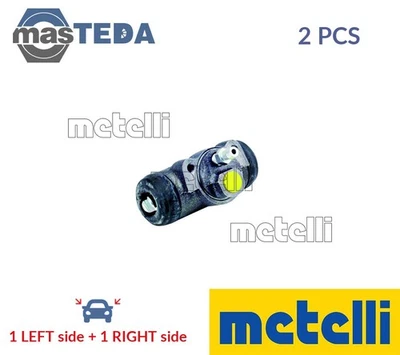 04-0990 DRUM WHEEL BRAKE CYLINDER PAIR REAR METELLI 2PCS NEW OE REPLACEMENT - Image 1 of 4