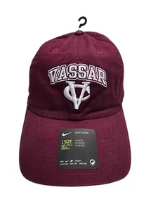 Nike Vassar College Unisex Dri-fit Heritage 86 Hat One Size Maroon NWT - Picture 1 of 8
