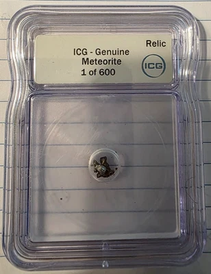 ICG Slabbed Meteorite Genuine Relic! 1 of 600 - Image 1 of 2
