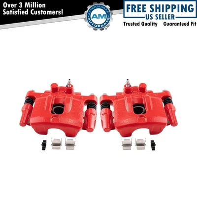 Rear Brake Caliper Set Fits 07-14 Chrysler Dodge 07-17 Jeep 08-17 Mitsubishi - Image 1 of 4