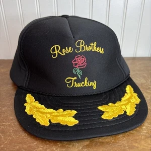 Vtg Rose Brothers Trucking Hat Cap Trucker Scrambled Eggs Otto Snapback - Picture 1 of 4
