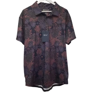 NWT BYLT 19th Hole Polo Floral Camo Men's Size XL - Picture 1 of 10