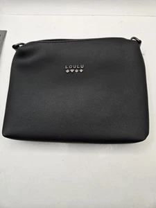 Bolso de hombro bandolera de cuero sintético negro Loulu - Imagen 1 de 8