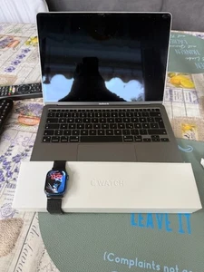 Apple Watch Series 7 41mm Aluminiumgehäuse Abyssblau Sport Loop - Bild 1 von 7