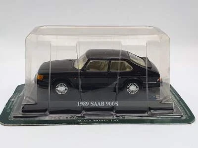 Saab 900 S 1989 Del Prado 1/43 Nero - Immagine 1 di 4