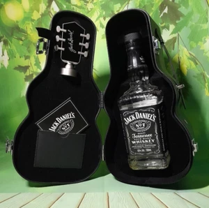 Jack Daniel's Whiskey Ltd Edition Guitar Case w/Bottle Stopper & EMPTY Bottle - Picture 1 of 19
