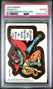 1976 Topps MARVEL fumetto supereroi DRACULA STICKER duro grado PSA 4 - Foto 1 di 2