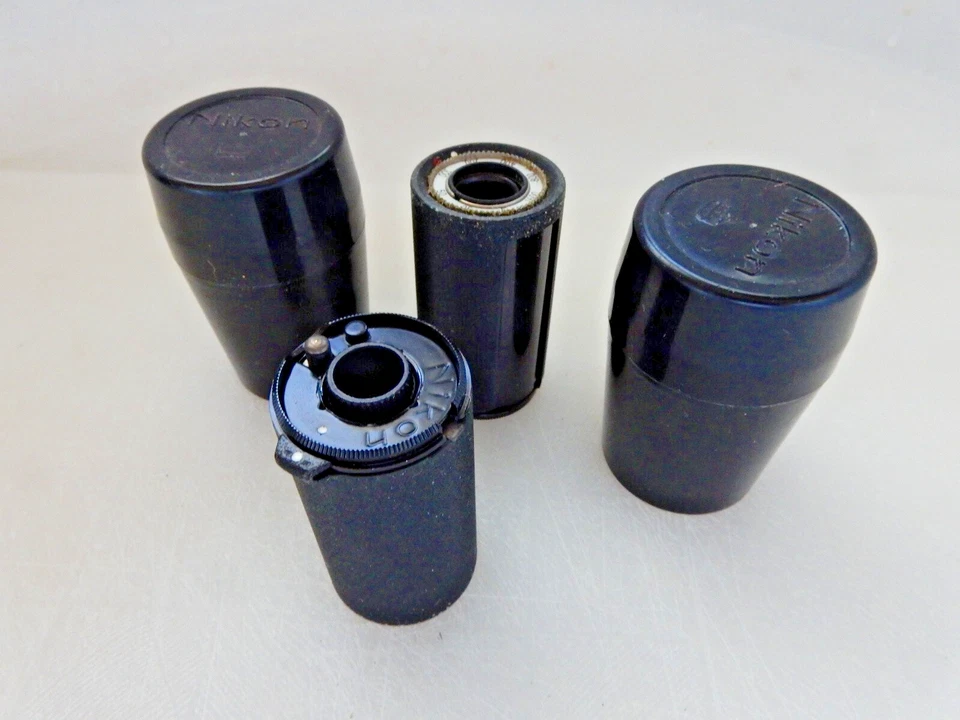 (2) Nikon S y F - Revistas de casete de película recargables de metal con estuches originales Foto 1 de 1