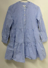 J.Crew Factory Women's PS Tier Popover Mini Shirt Dress Banker Blue AR979 NWT