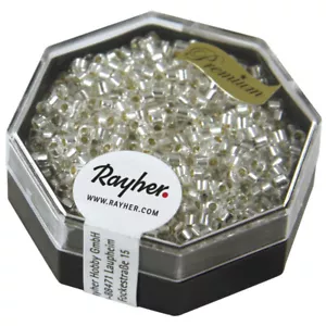 Perla Miyuki Delica 10/0 DBM41 Garnitura Argento Cristallo - Foto 1 di 2