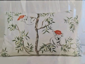 Christmas Pillowcase Koala Australia Standard Size 100% Cotton Kirkton House New - Picture 1 of 8