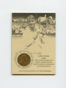 #LK.1169 LEW HOAD 1956 Wheat Penny Insert Trade Card RARE