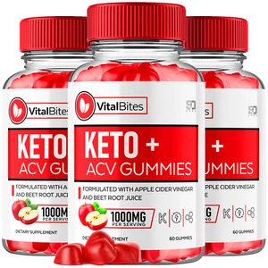 (3 Pack) Vital Bites Keto+ ACV Gummies - For Weight Management & Healthy Body - Picture 1 of 14