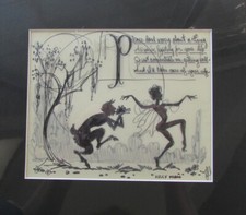 KELLY FREAS DRAWING TAKING CARE OF THE WIFE 1950'S PRELIMINARY GREETING CARD