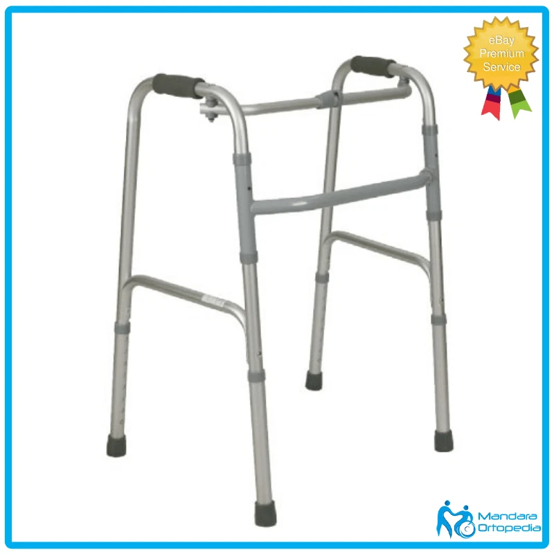 DEAMBULATORE FISSO PER ANZIANI E DISABILI PIEGHEVOLE RICHIUDIBILE CON UN BOTTONE - Immagine 1 di 1