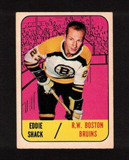 1967-68 EDDIE SHACK #34 VG-EX Topps Popular ENTERTAINER Key NHL Star Hockey Card
