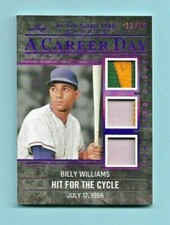 2020 Billy Williams Leaf In The Game A Career Day Triple JERSEY/PATCH Card! /12!