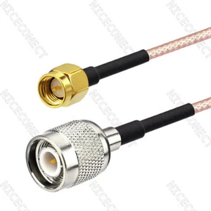 SMA macho a TNC enchufe macho RG316 20 cm RF radio antena adaptador coaxial cable Kenwood - Imagen 1 de 3