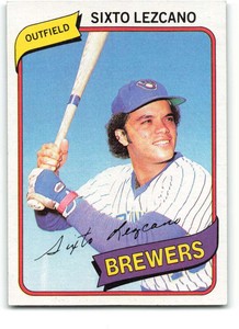1980 Topps #215 Sixto Lezcano NM++ Brewers ID:340804