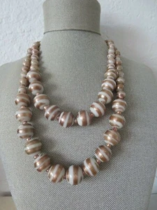 ANTIKE VINTAGE VENEZIANISCHE GLAS MURANO AVENTURIN PERLENKETTE - Bild 1 von 8