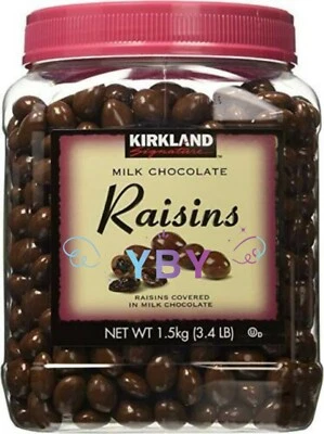 Kirkland Signature Milk Chocolate Covered Raisins 3.4 LB  - Image 1 of 3