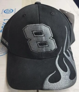 NEW Tyler Reddick # 8 RCR  Team Ball Hat Black With Gray Flames Pit Road Ready!! - Picture 1 of 2