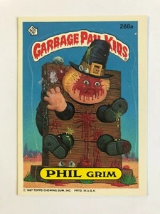 Topps 1987 Garbage Pail Kids Trading Card # 268a Phil Grim - Picture 1 of 2