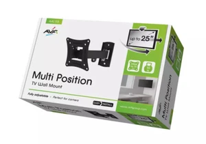 AVF Standard bis zu 25" TV Multi Position verstellbare Wandhalterung AAL113 - Bild 1 von 4