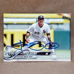 2018 Topps #258 Tyler Saladino SIGNED Autograph Card Chicago White Sox - Picture 1 of 3