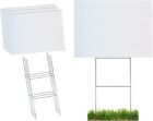18x24 Durable Blank Yard Sign Kit (3,5,10, 50, or 100) with 24' Stakes