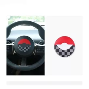 JCW Decal PU Steering Wheel Cover Stickers for Mini Cooper J01 J02 U25 F66 F65 - Picture 1 of 1