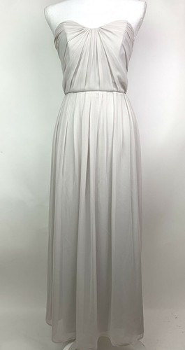 OFF WHITE Abito formale After Six avorio taglia 2 senza spalline bianco sporco