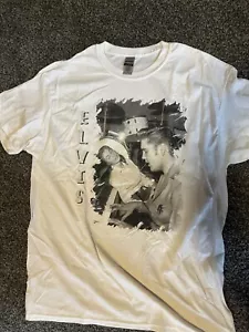Camiseta para hombre Elvis Presley blanca L - Imagen 1 de 2