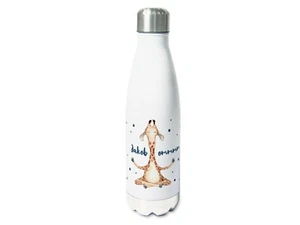 Trinkflasche personalisiert mit Namen Yoga Giraffe Geschenkidee Mädchen & Frauen - Bild 1 von 5