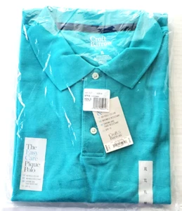 FACTORY SEALED CROFT & BARROW AQUA SHORE BLUE POLO PIQUE XL GOLF TENNIS ANYTIME - Picture 1 of 10