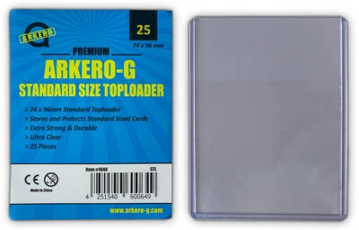 Arkero-G 25 Standard Toploader speziell für Magic & Pokemon Karten NEU