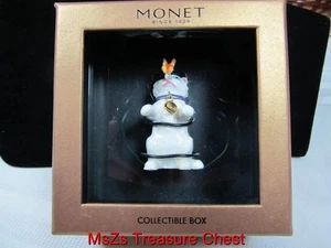 MONET "Katze mit Schmetterling" Sammlerstück Emaille Andenken Schmuckschatulle ** Neu im Karton ** - Bild 1 von 10