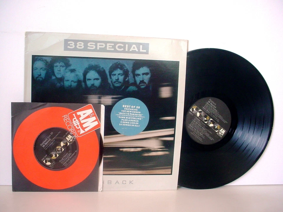 38 SPECIAL Flashback – Best Of PROMO LP + EP from 1987 (A&M SP 3910) Promotional - Image 1 of 4