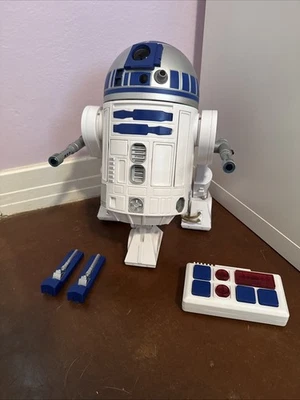 R2D2 Remote Control Robot Working Interactive Disneyland Star Wars W/ Blasters - Image 1 of 4