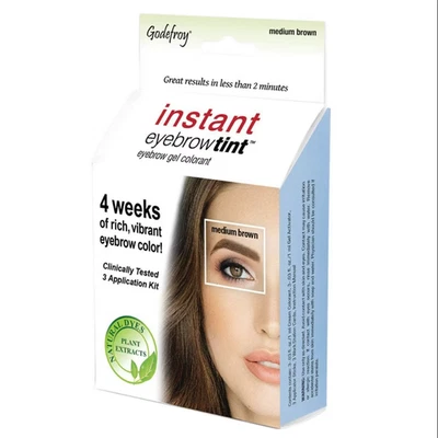 Godefroy Instant Eyebrow Tint 3 Applications - Medium Brown (New) - Image 1 of 4