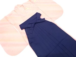 43529# JAPANESE KIMONO JAPANESE LONG SLEEVES KIMONO & HAKAMA FOR WOMEN (SKIR - Picture 1 of 1