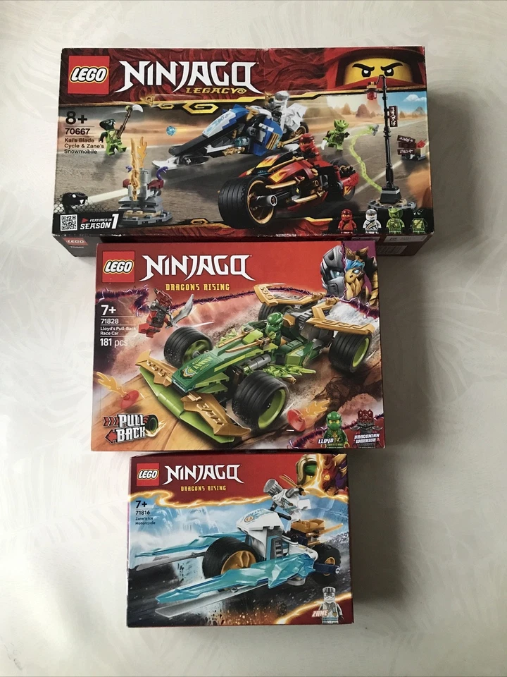 Lego Ninjago Quay Feuer-bike & Zanes Motoneige