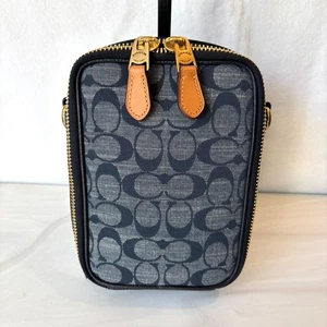 Coach Stanton Crossbody In Signature Chambray C8235 NO STRAP - Picture 1 of 14