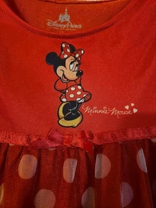 Walt Disney World Parks WDW Minnie Mouse Dress Costume Size 4 girls Authentic - Picture 1 of 5