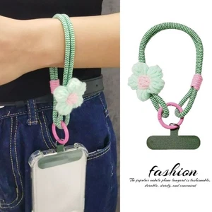 Simple Anti-lost Rope Flower Braided Hanging Rope  Phone Accessories - Photo 1 sur 16